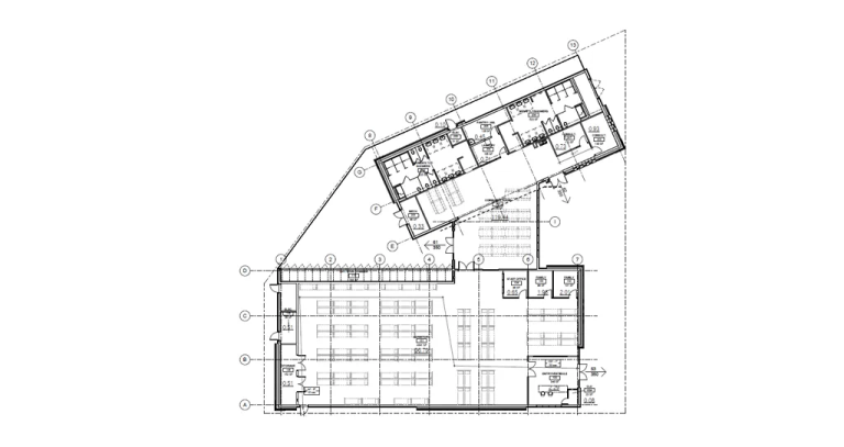 Floorplan for proposed Emergency Shelter Plus building across from the Jimmie Hale Mission's Downtown Men's Center.